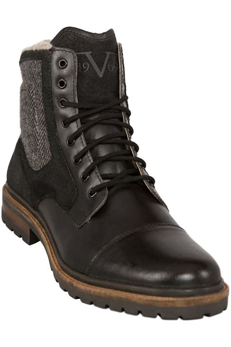 19v69 versace 1969 winterstiefel mit einsatz herren|19V69 LEDER.